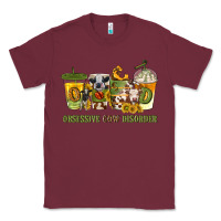 Burgundy Obsessive cow disorder coffee cups Classic Tee - texasbilliewilder