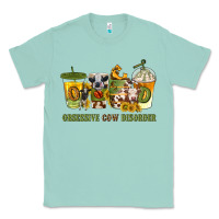 Seafoam Obsessive cow disorder coffee cups Classic Tee - texasbilliewilder