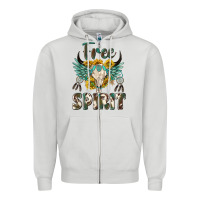 Dove Grey western boho free spirit Zipper Hoodie - texasbilliewilder
