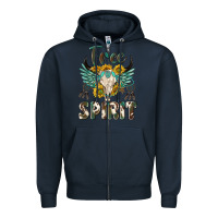 Navy western boho free spirit Zipper Hoodie - texasbilliewilder