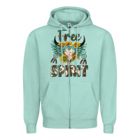 Seafoam western boho free spirit Zipper Hoodie - texasbilliewilder