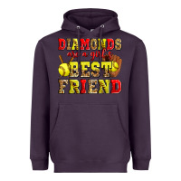 Plum diamonds are a girl's best friend softball Heavyweight Hoodie - Zillion Design Studio