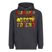 Smoke diamonds are a girl's best friend softball Heavyweight Hoodie - Zillion Design Studio