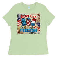 Tastes Like Freedom 4th Of July Ladies Tee | Teevron