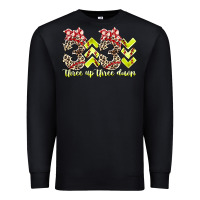 Black three up theree down softball Premium Sweatshirt - RacoonDesign