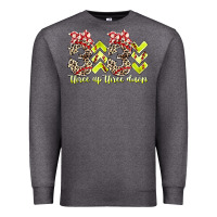 Charcoal Heather three up theree down softball Premium Sweatshirt - RacoonDesign