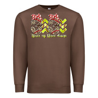Chestnut three up theree down softball Premium Sweatshirt - RacoonDesign