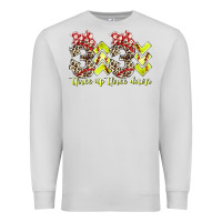 Dove Grey three up theree down softball Premium Sweatshirt - RacoonDesign