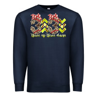 Navy three up theree down softball Premium Sweatshirt - RacoonDesign