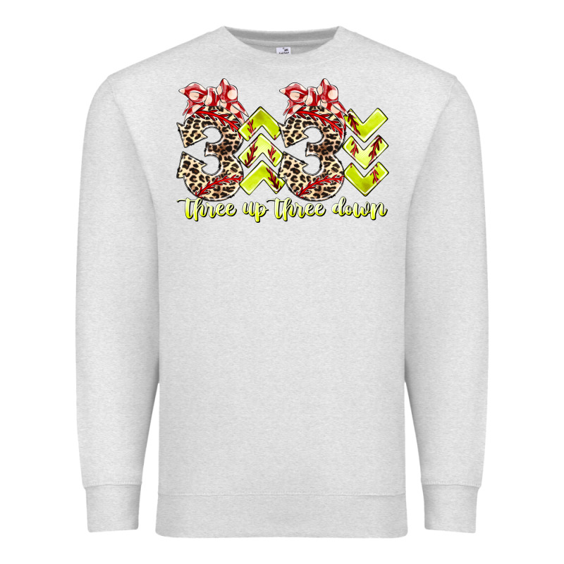Three Up Theree Down Softball Premium Sweatshirt by RacoonDesign | Teevron