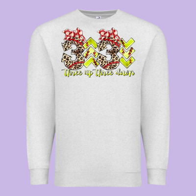 Three Up Theree Down Softball Premium Sweatshirt Designed By Racoondesign