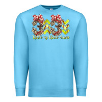 Ocean Blue three up theree down softball Premium Sweatshirt - RacoonDesign