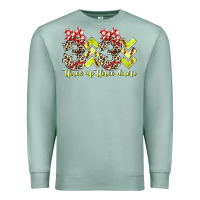 Seafoam three up theree down softball Premium Sweatshirt - RacoonDesign