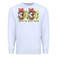 White three up theree down softball Premium Sweatshirt - RacoonDesign