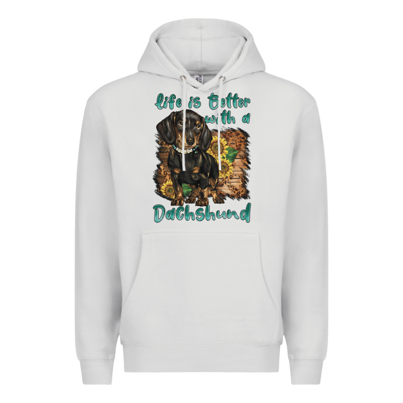 Life Is Better With A Dachshund Premium Hoodie by BarkalooDesign | Teevron