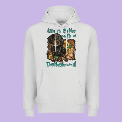 Life Is Better With A Dachshund Premium Hoodie Designed By Barkaloodesign