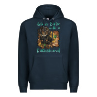 Navy life is better with a dachshund Premium Hoodie - BarkalooDesign