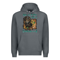 Rock life is better with a dachshund Premium Hoodie - BarkalooDesign