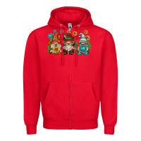 Red western gnomies Zipper Hoodie - texasbilliewilder