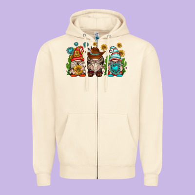 Zipper Hoodie western gnomies