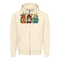 Sandshell western gnomies Zipper Hoodie - texasbilliewilder