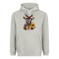 Moon Dust sunflower aztec ribbon goat Heavyweight Hoodie - RanaPortraitStore