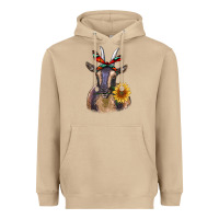 Mushroom sunflower aztec ribbon goat Heavyweight Hoodie - RanaPortraitStore