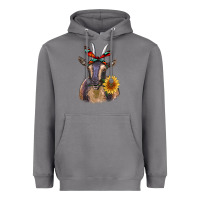 Storm sunflower aztec ribbon goat Heavyweight Hoodie - RanaPortraitStore