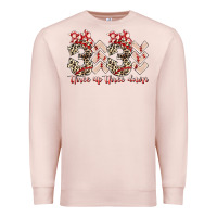 Pale Pink three up theree down Premium Sweatshirt - RacoonDesign