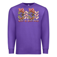 Purple three up theree down Premium Sweatshirt - RacoonDesign