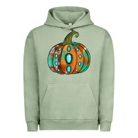 Pigment Oil Green western cowhide turquoise pumpkin Urban Hoodie - Jasminsmagicworld