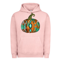 Pigment Salmon western cowhide turquoise pumpkin Urban Hoodie - Jasminsmagicworld