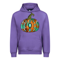 Tulip western cowhide turquoise pumpkin Urban Hoodie - Jasminsmagicworld