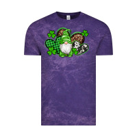 Cloud Purple st patricks day gnome with western hearts Vintage Tee - Artiststas