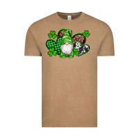Vintage Coffee st patricks day gnome with western hearts Vintage Tee - Artiststas
