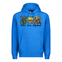 True Royal Peace Love Elephant Premium Hoodie - LillyAllenDesigns