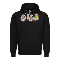 Black pantasmas ghost christmas Zipper Hoodie - Zillion Design Studio