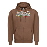 Chestnut pantasmas ghost christmas Zipper Hoodie - Zillion Design Studio