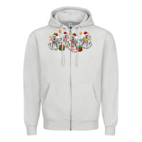 Dove Grey pantasmas ghost christmas Zipper Hoodie - Zillion Design Studio