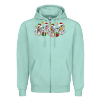 Seafoam pantasmas ghost christmas Zipper Hoodie - Zillion Design Studio