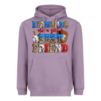 Lavender diamonds are a girl's best friend baseball Heavyweight Hoodie - Zillion Design Studio