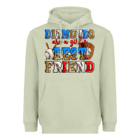 Diamonds Are A Girl's Best Friend Baseball Heavyweight Hoodie | Teevron