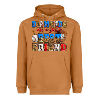 Meerkat diamonds are a girl's best friend baseball Heavyweight Hoodie - Zillion Design Studio