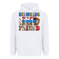 White diamonds are a girl's best friend baseball Heavyweight Hoodie - Zillion Design Studio