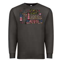 Smoke god bless america Premium Sweatshirt - CowhideDigitalArt
