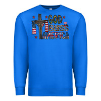 True Royal god bless america Premium Sweatshirt - CowhideDigitalArt