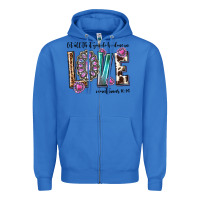 True Royal western let all that you do be done in love with g Zipper Hoodie - texasbilliewilder