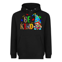 Black be kind autism gnome Heavyweight Hoodie - Zillion Design Studio