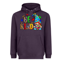 Plum be kind autism gnome Heavyweight Hoodie - Zillion Design Studio