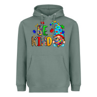 Sage be kind autism gnome Heavyweight Hoodie - Zillion Design Studio